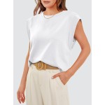 WIHOLL Cap Sleeve Tops for Women Summer Top Basic Tee Shirts Business Casual Tank Loose Fit 2026 Fashion