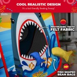 Swooc Games® - Shark Frenzy™ | 2-in-1 Bean Bag Toss Game for Kids | 5-Second Setup Toddler Party Games for Kids | Toddler Outdoor Fun | Corn Hole Shark Toys for Boys | Cornhole Game Set Outside