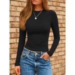 AUTOMET Womens Long Sleeve Shirts Basic Compression Going Out Crop Tops Fall Fashion Y2K Clothes 2025