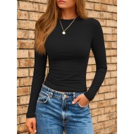 AUTOMET Womens Long Sleeve Shirts Basic Compression Going Out Crop Tops Fall Fashion Y2K Clothes 2025