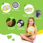 Double the Fun, 2-in-1 Toss and Catch Game with Dual-Sided Paddles, Ultimate Outdoor Activity Set for Kids 3+ Family. Perfect Outside Toy for Beach, Yard, Camping, an Engaging Gift for Boys and Girls