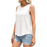 PRETTYGARDEN Sleeveless Tops for Women 2026 Summer Tank Tops Spring Fashion Casual Loose Fit Shirts Beach Vacation Clothes