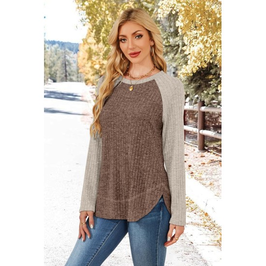 WIHOLL Long Sleeve Shirts for Women 2026 Fall Sweaters Lightweight Casual Tunic Tops Loose Fit Winter Clothing S-2XL