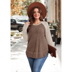 WIHOLL Long Sleeve Shirts for Women 2026 Fall Sweaters Lightweight Casual Tunic Tops Loose Fit Winter Clothing S-2XL